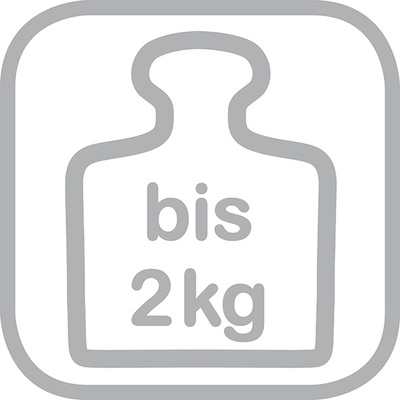 Belastbarkeit 2 kg