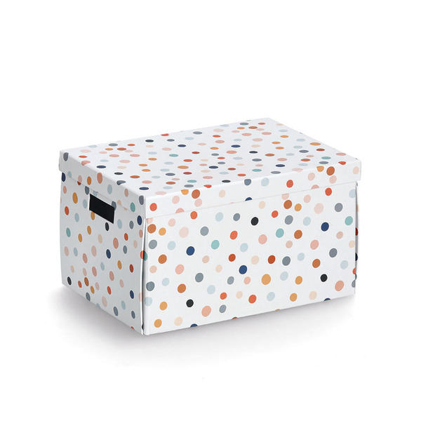 Aufbewahrungsbox "Dots", recycelter Karton