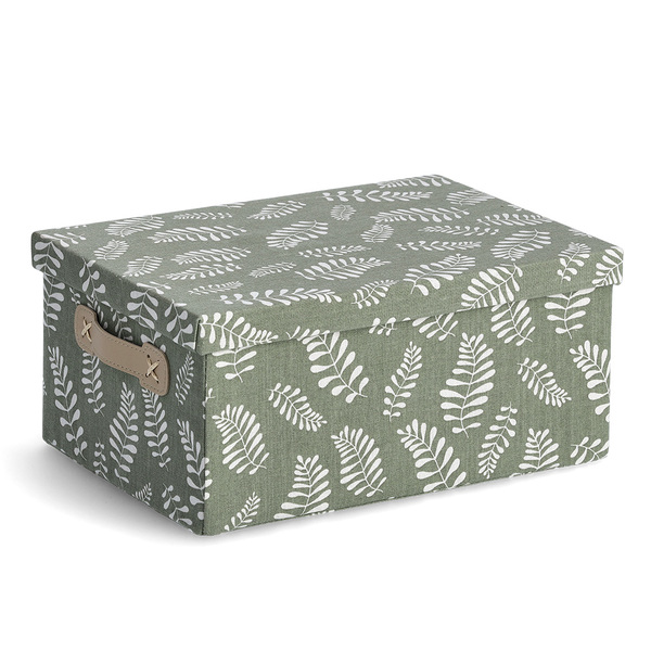 Aufbewahrungsbox "Leaves", Baumwolle/Polyester