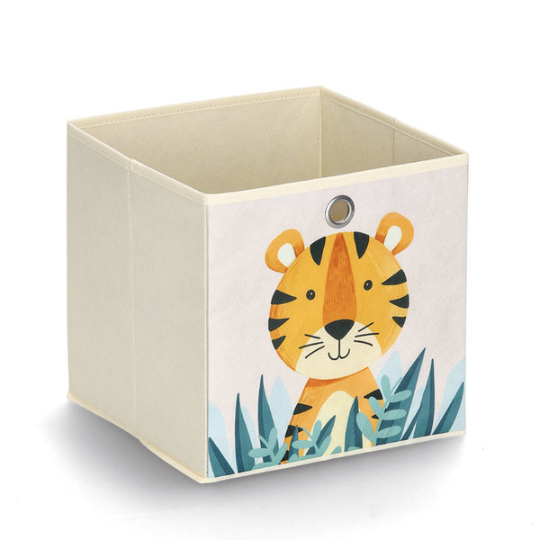 Aufbewahrungsbox "Tiger", Vlies, beige