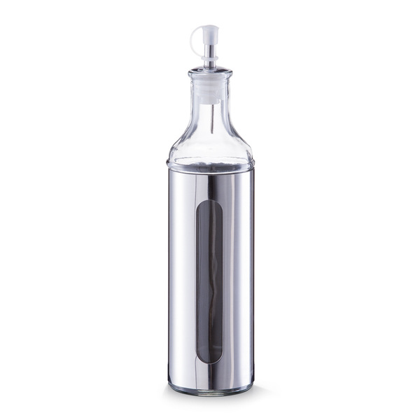 Essig-/Ölflasche, 500 ml, Glas/Edelstahl
