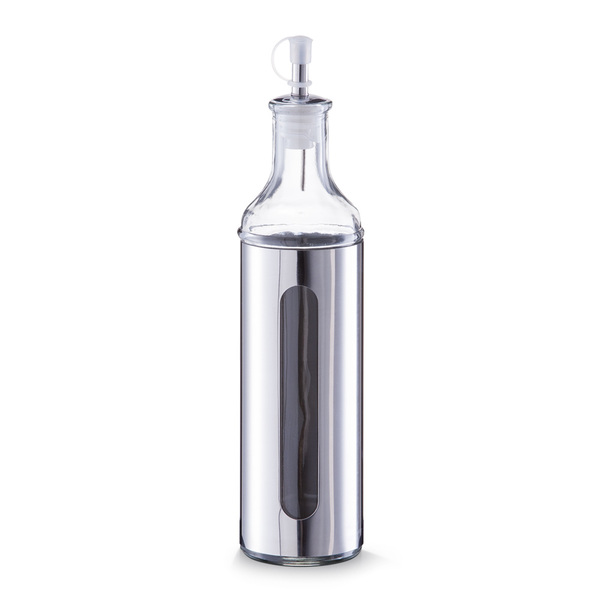 Essig-/Ölflasche, 500 ml, Glas/Edelstahl