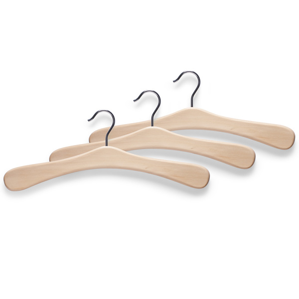 Garderobenbügel-Set, 3-tlg., Holz