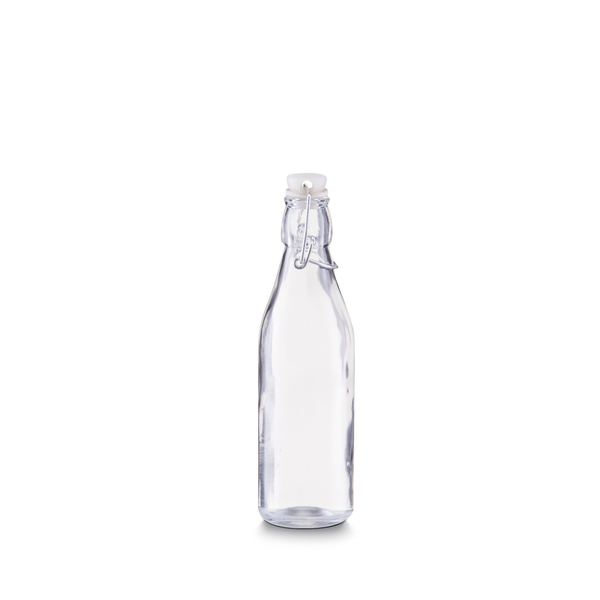 Glasflasche m. Bügelverschluss, 250 ml