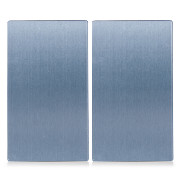 Herdabdeck-/Schneideplatten-Set "Metall", 2-tlg.,