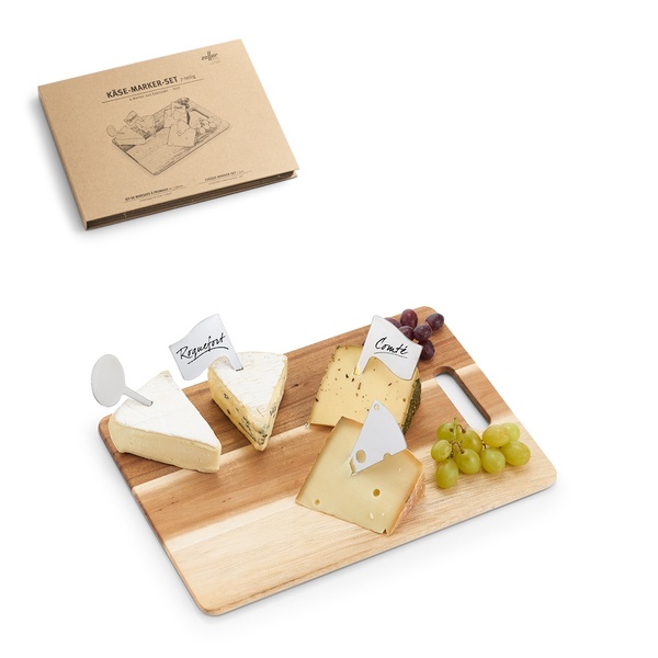 Käse-Marker-Set, 7-tlg., Edelstahl