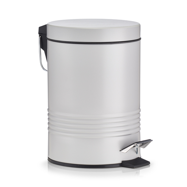 Kosmetikeimer, 3 ltr., Metall/Kunststoff, grau