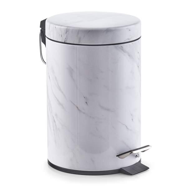 Kosmetikeimer 'Marmor', 3 ltr., Metall/Kunststoff