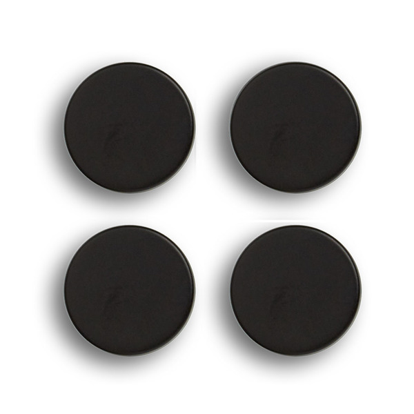 Magnet-Set, 4-tlg., extra stark, Metall, schwarz