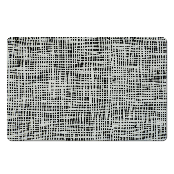 Platzset "Abstrakt", Kunststoff, schwarz