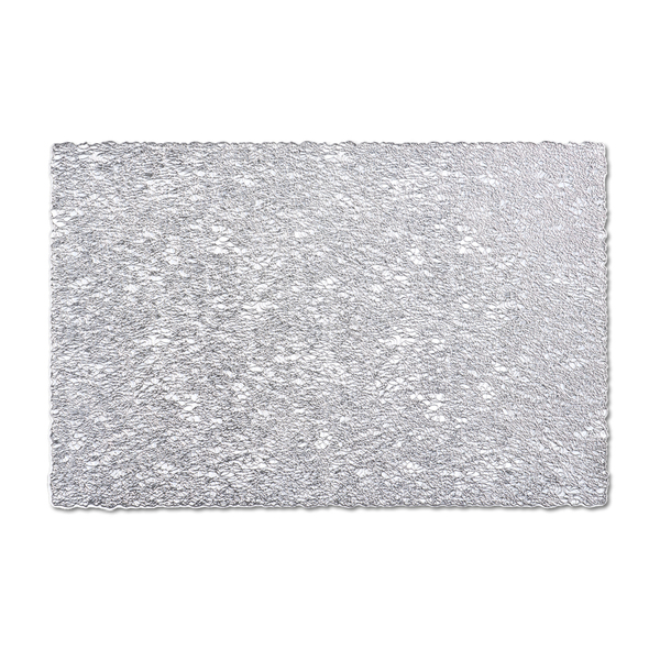 Platzset "Weave", Kunststoff, silber