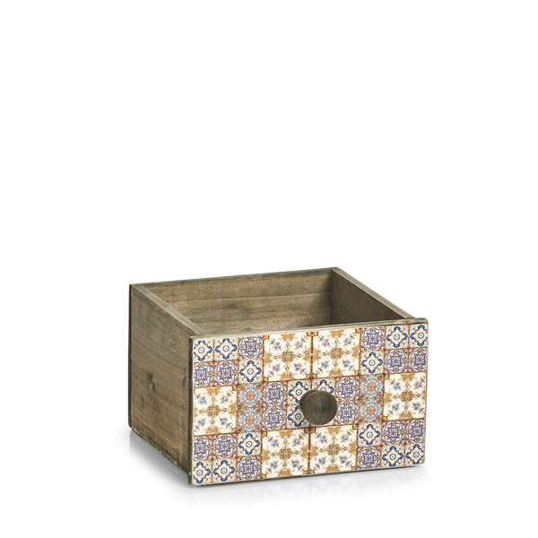 Schubladenbox "Mosaik", Holz