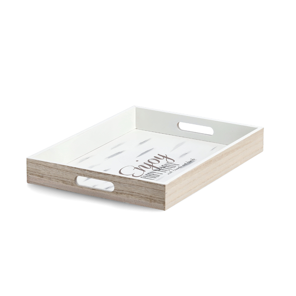 Serviertablett "Enjoy", Holz