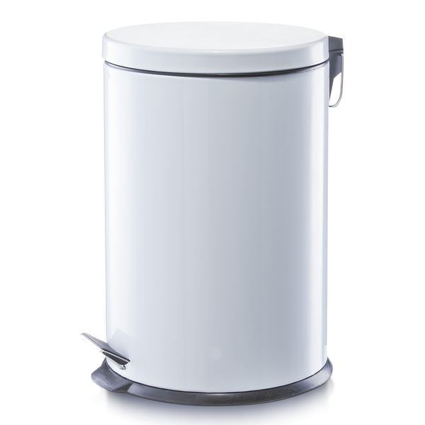 Treteimer, 20 ltr., Metall/Kunststoff, weiß