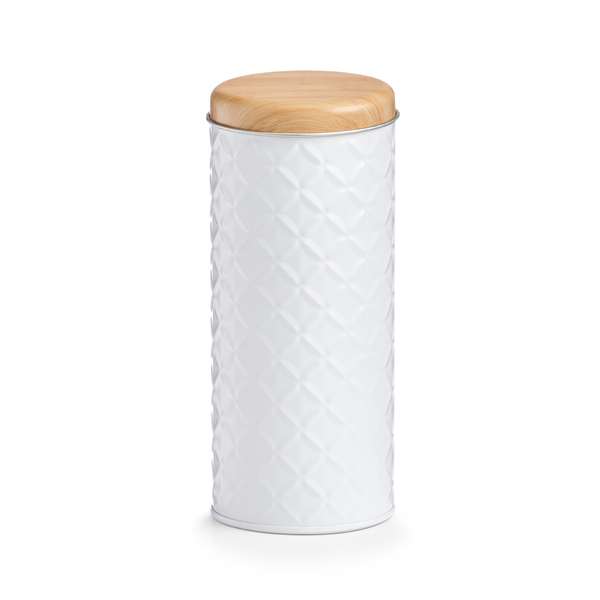 Vorratsdose "Scandi", 680 ml, Metall, weiß
