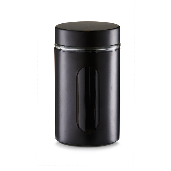 Vorratsglas, 900 ml, schwarz