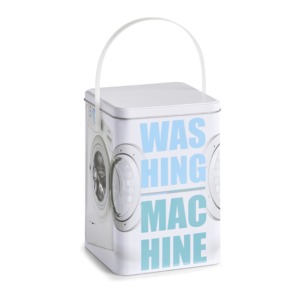 Waschpulver-Box "Washing machine", Metall