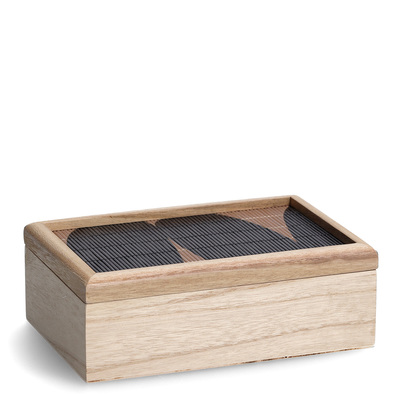 Aufbewahrungsbox "Black Mosaic", Holz