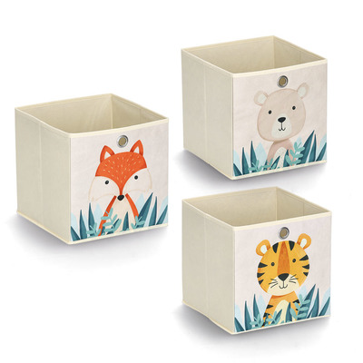 Aufbewahrungsbox "Fuchs", Vlies, beige