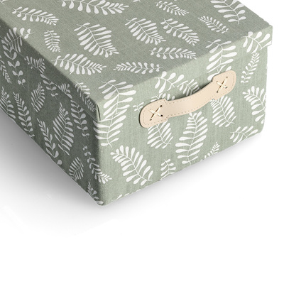 Aufbewahrungsbox "Leaves", Baumwolle/Polyester