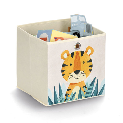 Aufbewahrungsbox "Tiger", Vlies, beige