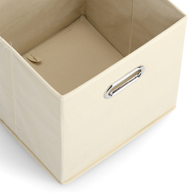 Aufbewahrungsbox, Vlies, beige