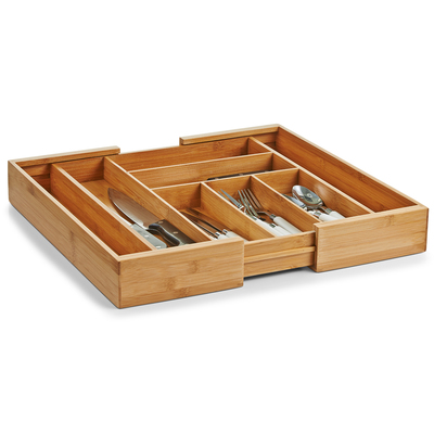 Besteckkasten, ausziehbar, Bambus/HDF