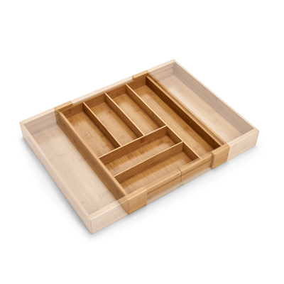 Besteckkasten, ausziehbar, Bambus/HDF