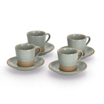 Espresso-Set, 8-tlg., 60 ml, Steingut