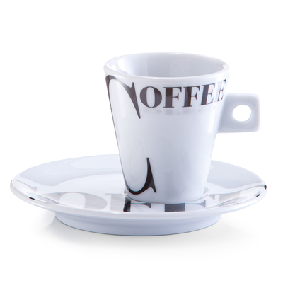 Espresso-Set "Coffee style", 8-tlg., Porzellan