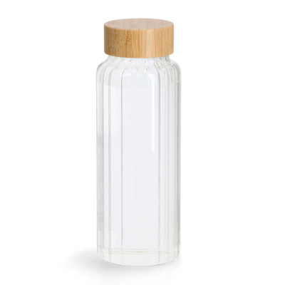 Glasflasche m. Bambusdeckel, 1000 ml