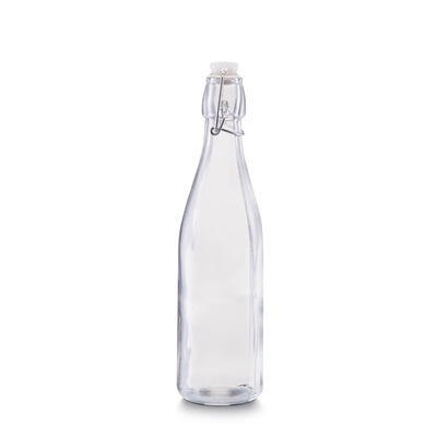 Glasflasche m. Bügelverschluss, 500 ml
