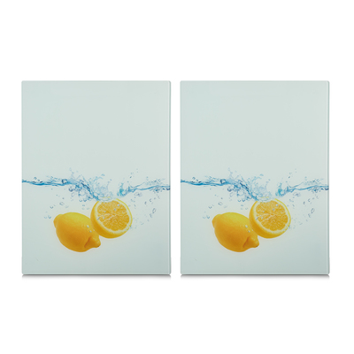 Herdabdeck-/Schneideplatten "Lemon Splash" XL