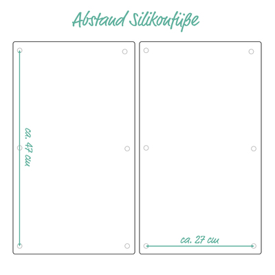 Herdabdeck-/Schneideplatten-Set, 2-tlg, Glas