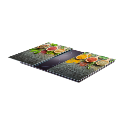 Herdabdeck-/Schneideplatten-Set "Spices", 2-tlg.,