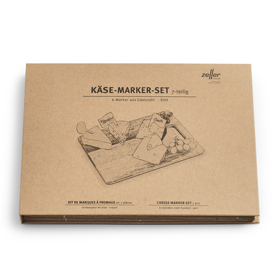 Käse-Marker-Set, 7-tlg., Edelstahl