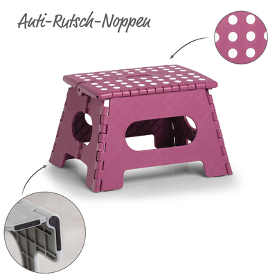 Klapphocker, Kunststoff, beere