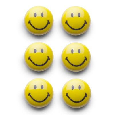 Magnet-Set "Smiley", 6-tlg., Kunststoff