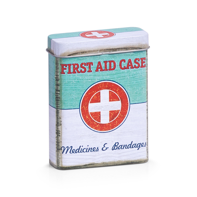 Medizin-Box "First Aid", Metall