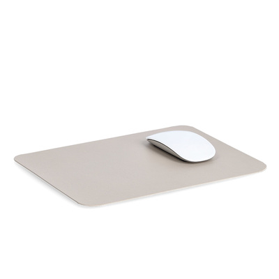 Mousepad, Kunstleder, creme