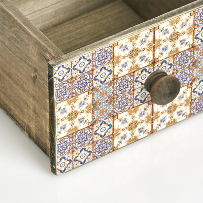 Schubladenbox "Mosaik", Holz