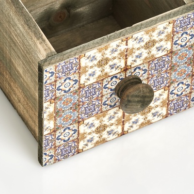 Schubladenbox "Mosaik", Holz