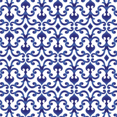 Vorratsdose "Marokko", 600 ml, Keramik, blau/weiß