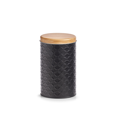 Vorratsdose "Scandi", 1370 ml, Metall, schwarz