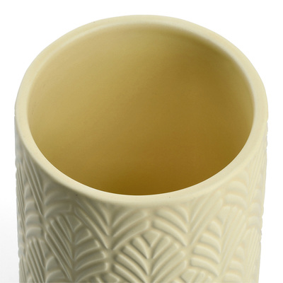 Vorratsdose m. Bambusdeckel, 720 ml, Keramik, gelb
