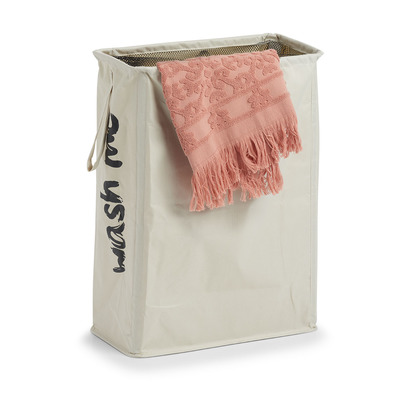 Wäschesammler "wash me", Polyester, beige