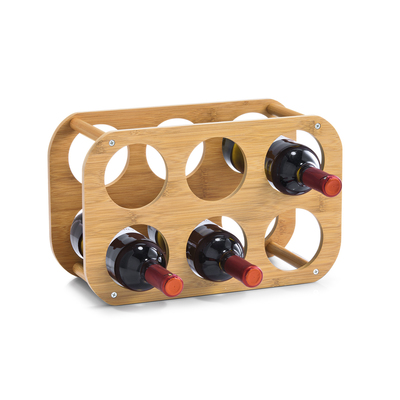 Weinregal für 6 Flaschen, Bambus