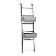 Leiter-Regal m. 2 Körben, Metall/Polyester,
