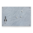 Memoboard 'Schiefer', Glas, grau