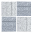Pinboard-Set, 4-tlg., Filz, hellgrau/